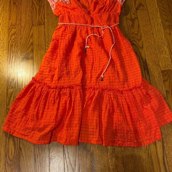 🛑SOLD🛑 Coral NWOT Free people mini dress - Picture 3 of 6